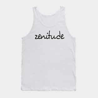 Simple black zenitude Tank Top